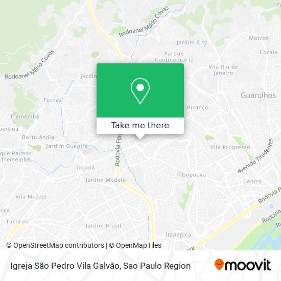 Igreja São Pedro Vila Galvão map