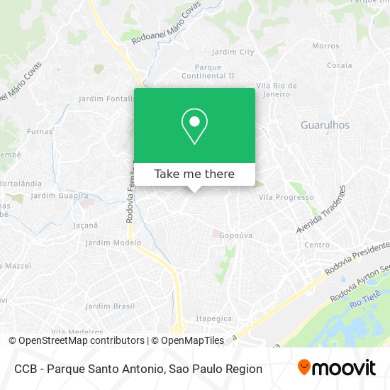 CCB -  Parque Santo Antonio map