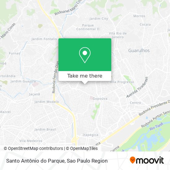 Santo Antônio do Parque map