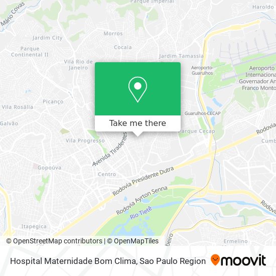 Hospital Maternidade Bom Clima map