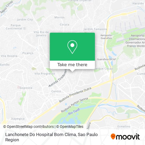 Lanchonete Do Hospital Bom Clima map