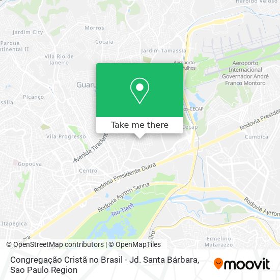 Congregação Cristã no Brasil - Jd. Santa Bárbara map