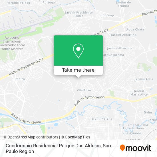 Condominio Residencial Parque Das Aldeias map