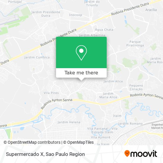 Supermercado X map