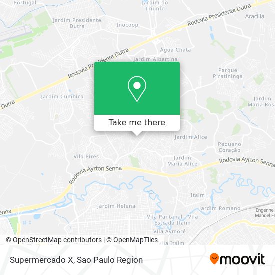 Mapa Supermercado X