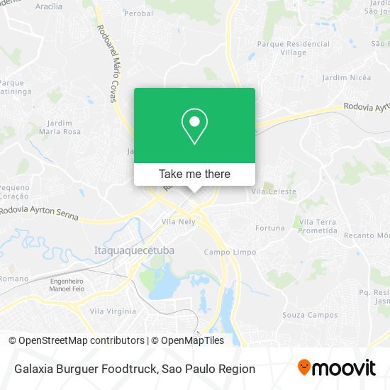 Mapa Galaxia Burguer Foodtruck