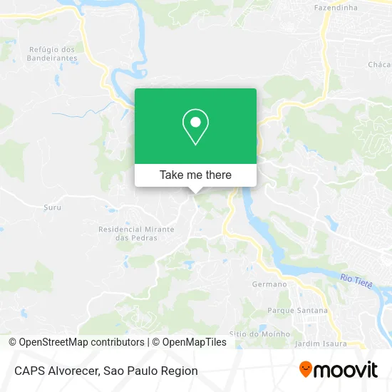 CAPS Alvorecer map