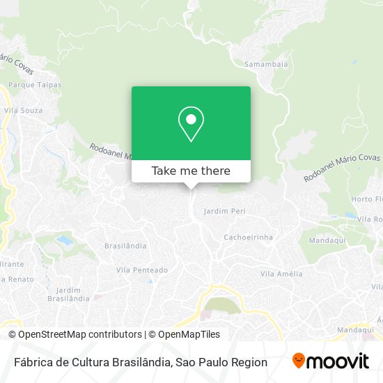 Fábrica de Cultura Brasilândia map