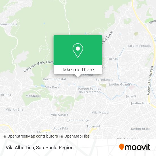 Vila Albertina map