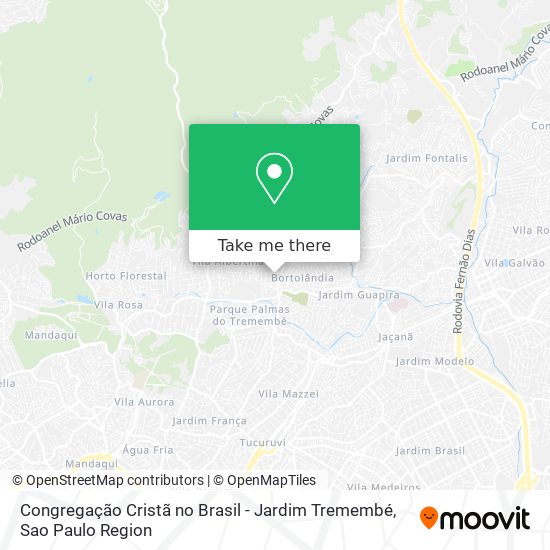 Congregação Cristã no Brasil - Jardim Tremembé map