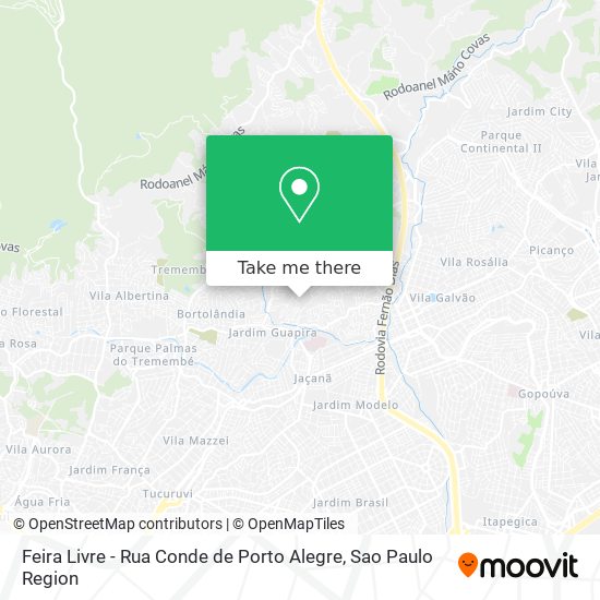 Feira Livre - Rua Conde de Porto Alegre map