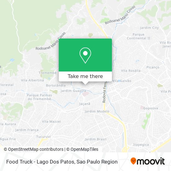 Food Truck - Lago Dos Patos map