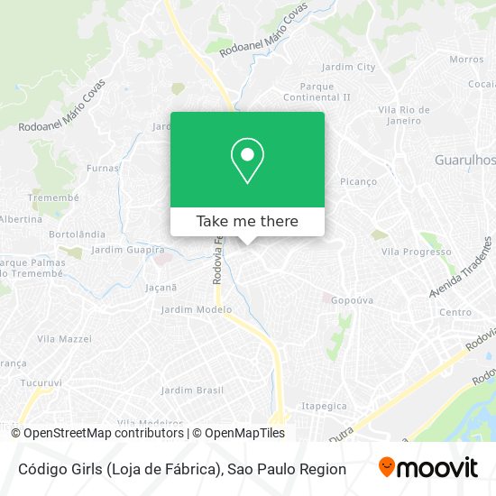 Código Girls (Loja de Fábrica) map