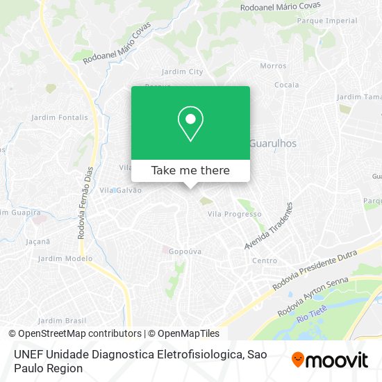 UNEF Unidade Diagnostica Eletrofisiologica map