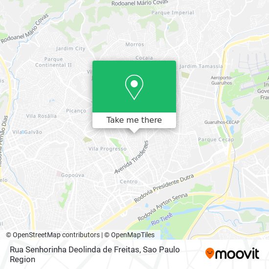 Rua Senhorinha Deolinda de Freitas map