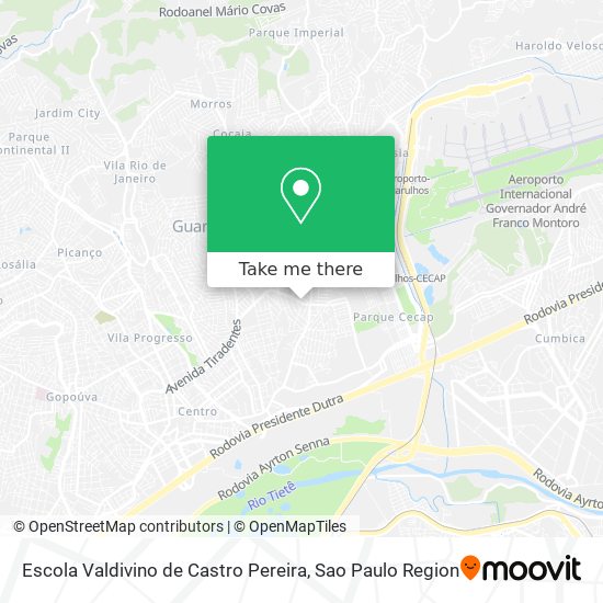 Mapa Escola Valdivino de Castro Pereira