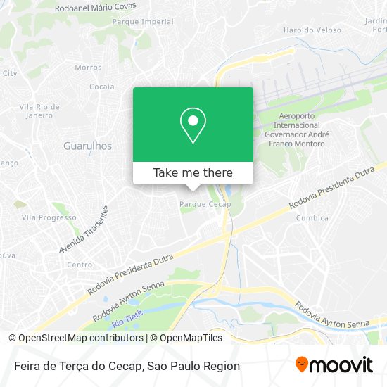 Mapa Feira de Terça do Cecap