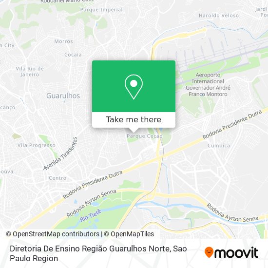 Diretoria De Ensino Região Guarulhos Norte map