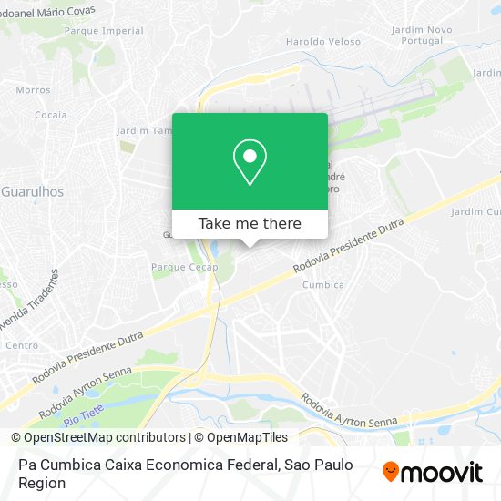 Pa Cumbica Caixa Economica Federal map