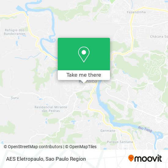 AES Eletropaulo map