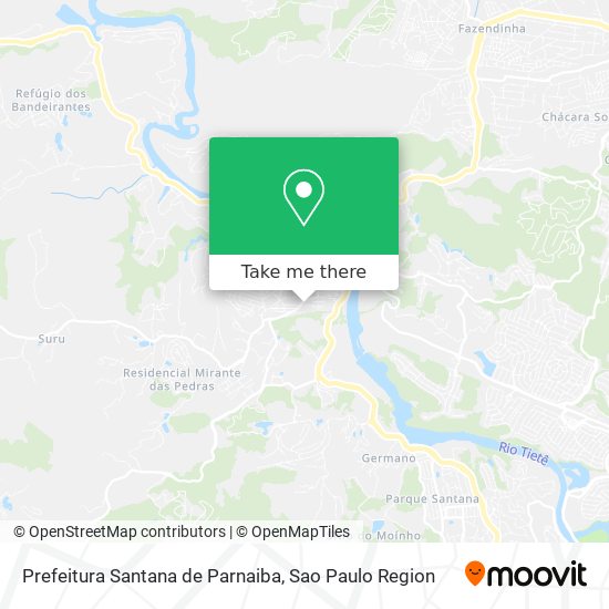 Mapa Prefeitura Santana de Parnaiba