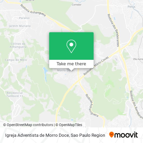 Mapa Igreja Adventista de Morro Doce