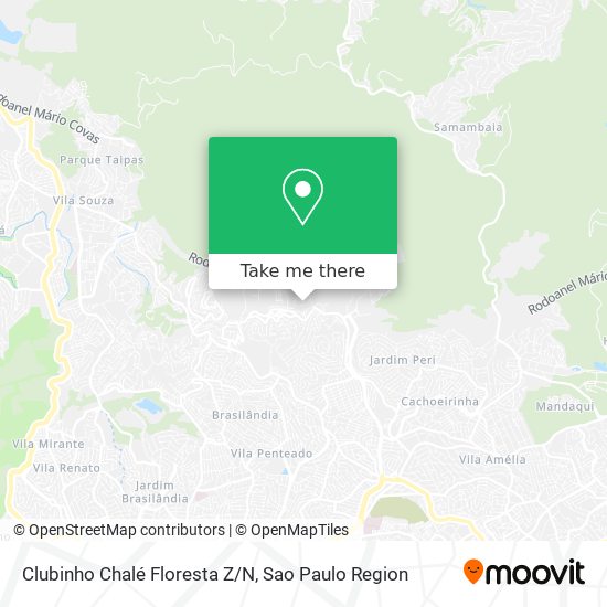 Clubinho Chalé Floresta Z/N map
