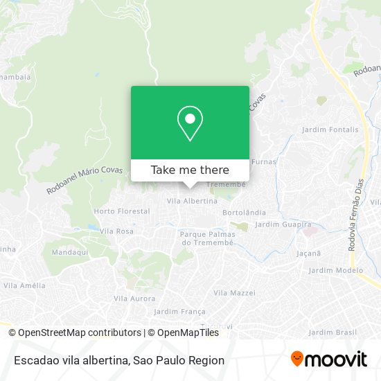 Escadao vila albertina map