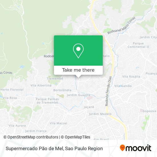 Supermercado Pão de Mel map