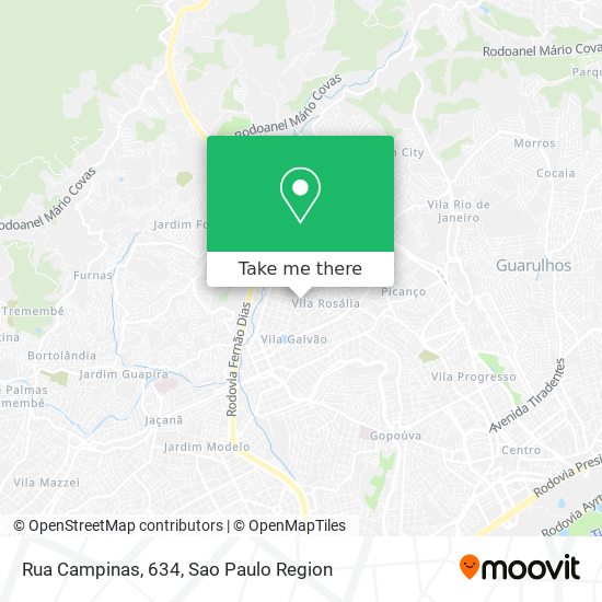 Rua Campinas, 634 map