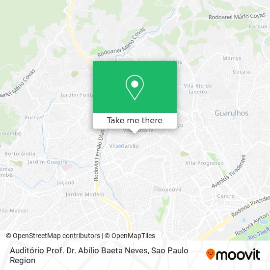 Auditório Prof. Dr. Abílio Baeta Neves map