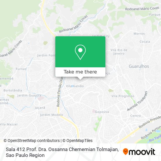 Sala 412 Prof. Dra. Ossanna Chememian Tolmajian map