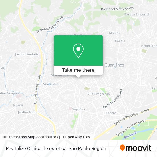 Mapa Revitalize Clinica de estetica