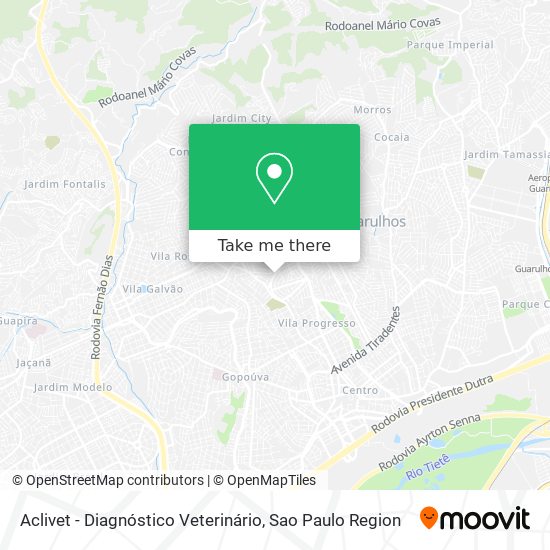 Aclivet - Diagnóstico Veterinário map