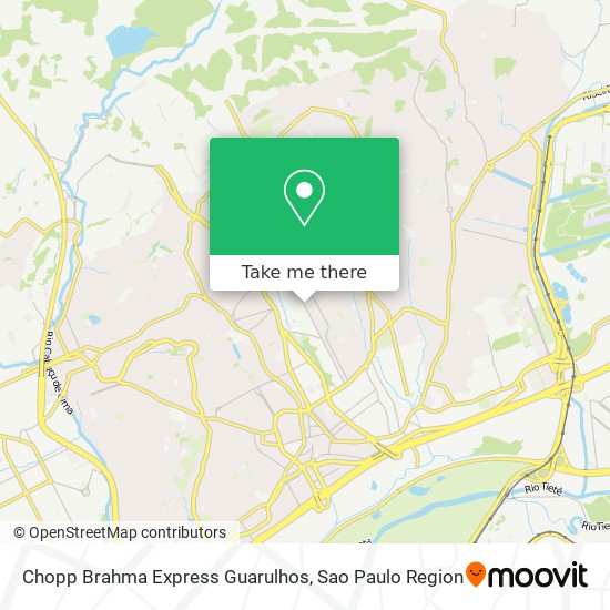 Mapa Chopp Brahma Express Guarulhos