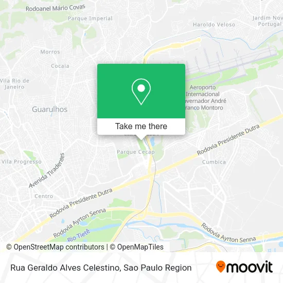 Rua Geraldo Alves Celestino map