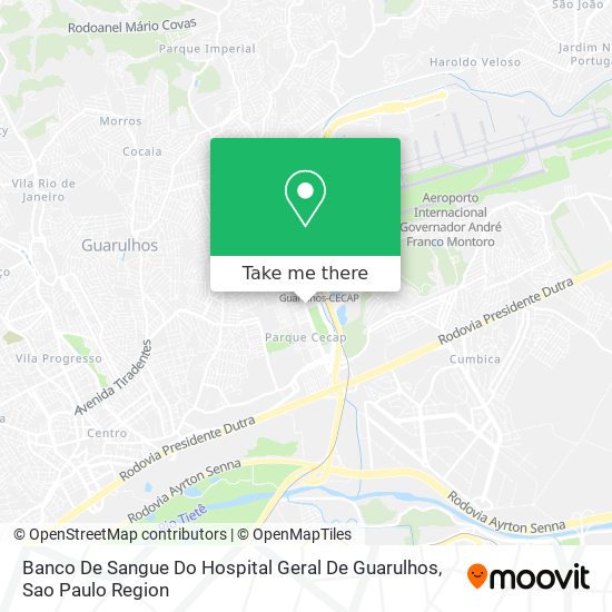 Banco De Sangue Do Hospital Geral De Guarulhos map