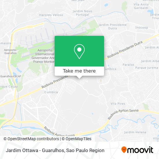 Jardim Ottawa - Guarulhos map