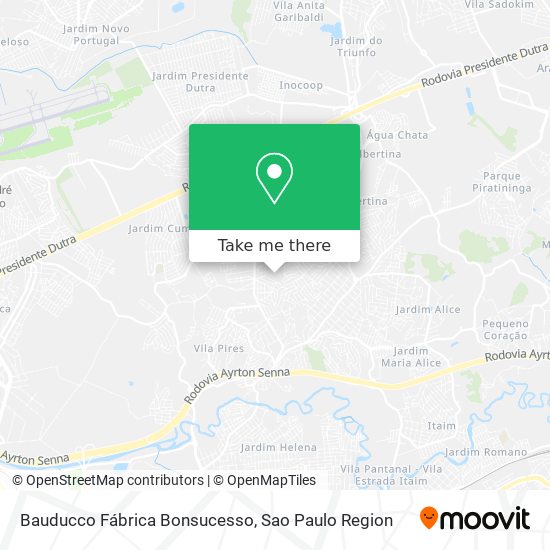 Bauducco Fábrica Bonsucesso map