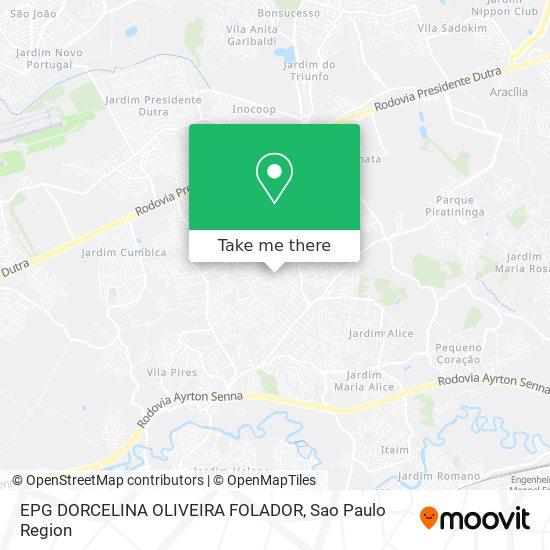 EPG DORCELINA OLIVEIRA FOLADOR map