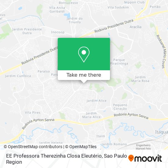 EE Professora Therezinha Closa Eleutério map