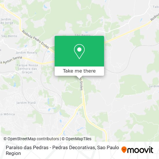 Paraíso das Pedras - Pedras Decorativas map