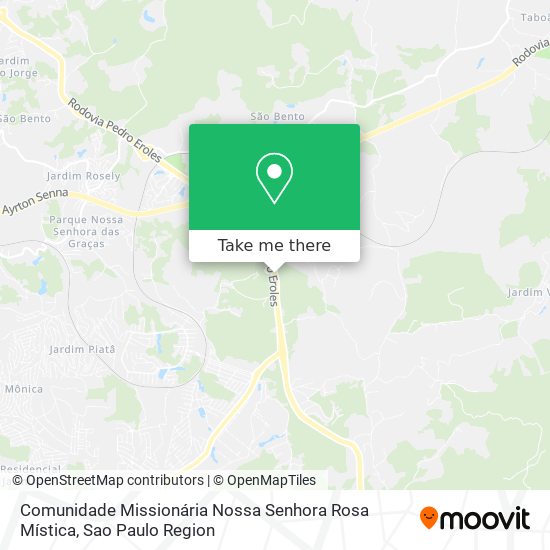 Comunidade Missionária Nossa Senhora Rosa Mística map