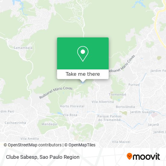 Clube Sabesp map