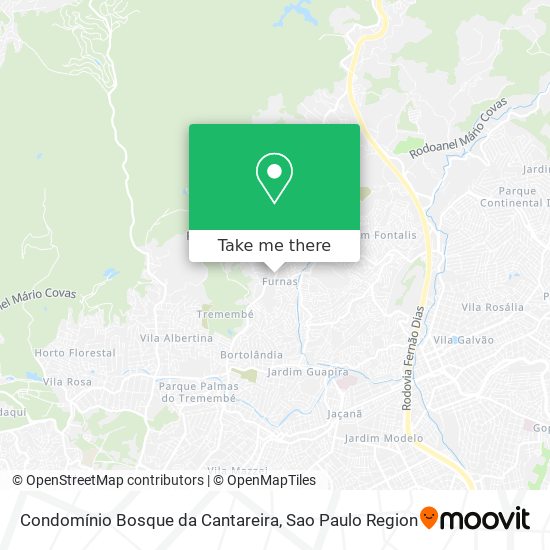 Condomínio Bosque da Cantareira map