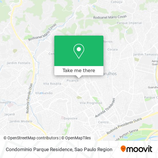 Mapa Condomínio Parque Residence