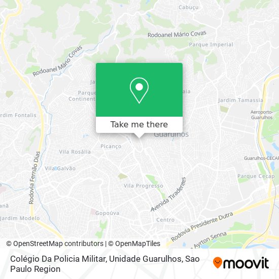 Colégio Da Policia Militar, Unidade Guarulhos map