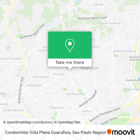 Mapa Condominio Vida Plena Guarulhos