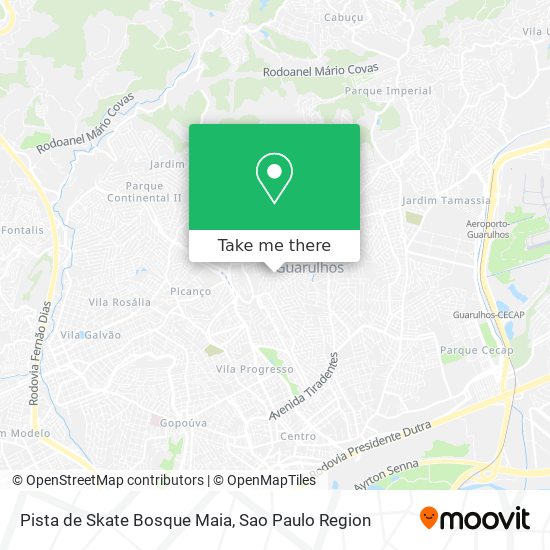 Pista de Skate Bosque Maia map