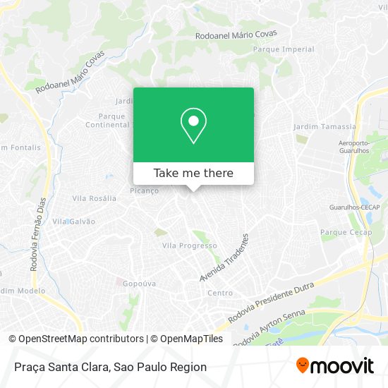 Praça Santa Clara map